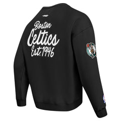 Boston Celtics Pro Standard Paint the City Drop Shoulder Sweatshirt Black
