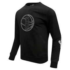 Brooklyn Nets Pro Standard Paint the City Drop Shoulder Sweatshirt Black