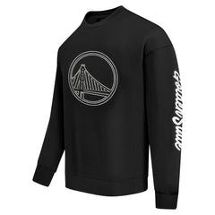 Golden State Warriors Pro Standard Paint the City Drop Shoulder Sweatshirt Black