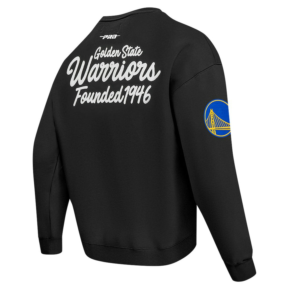 Golden State Warriors Pro Standard Paint the City Drop Shoulder Sweatshirt Black