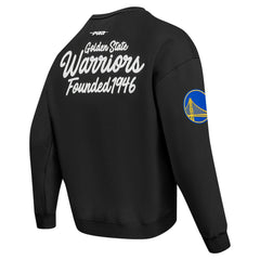 Golden State Warriors Pro Standard Paint the City Drop Shoulder Sweatshirt Black