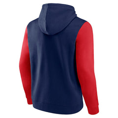 Atlanta Braves Fanatics Outline Fleece Pullover Hoodie - Navy Hoodies