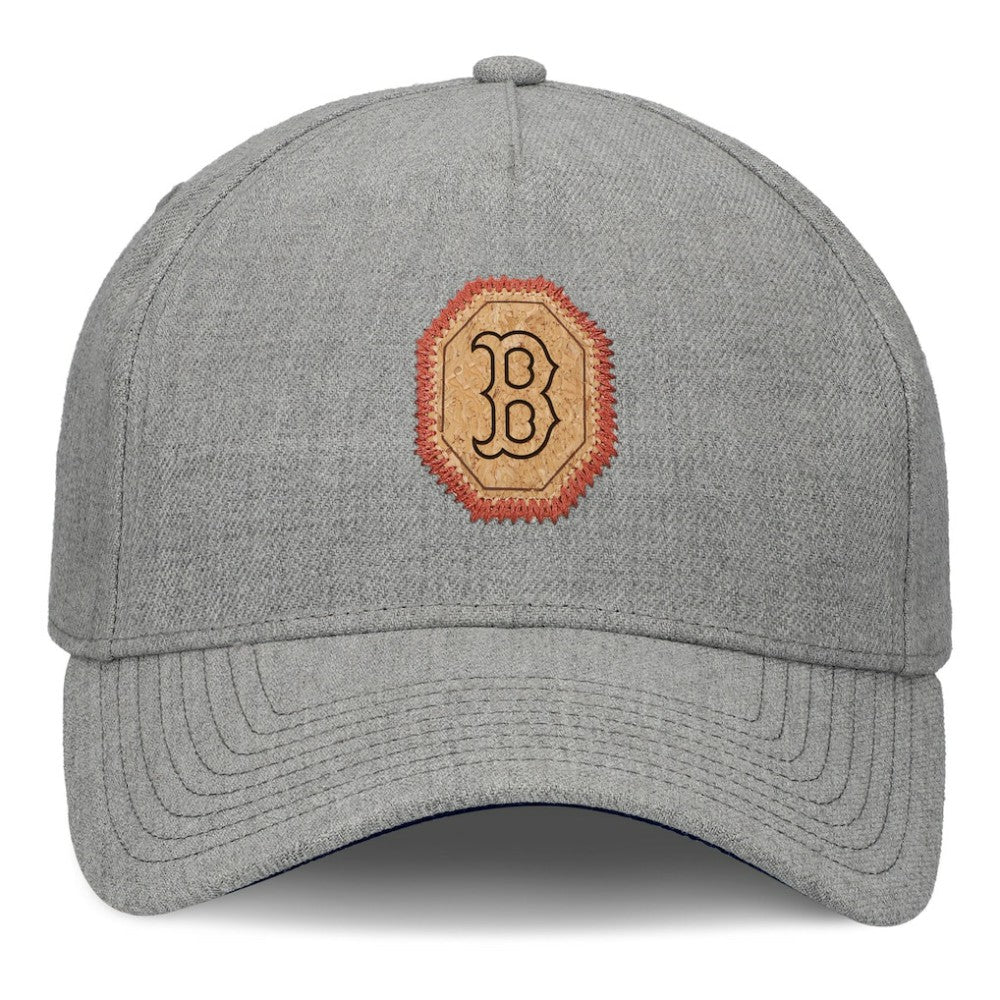 Boston Red Sox Fanatics Signature Elements Cork Patch A-Frame Adjustable Hat - Gray Hats