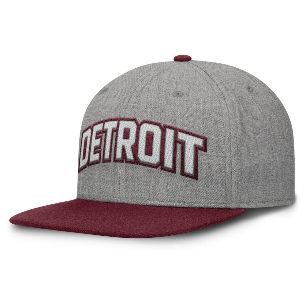 Detroit Tigers Fanatics Elements Felt Chainstitch Snapback Hat - Gray/Maroon Hats