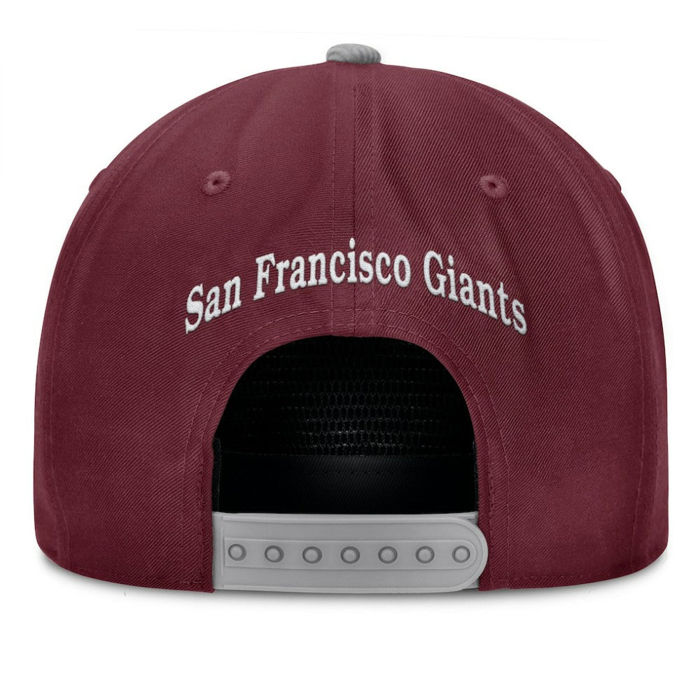 San Francisco Giants Fanatics Front Office Snapback Hat - Wine Hats