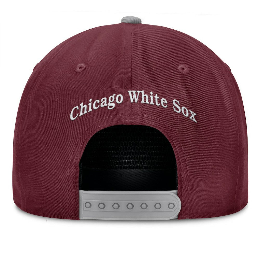 Chicago White Sox Fanatics Front Office Snapback Hat - Wine Hats