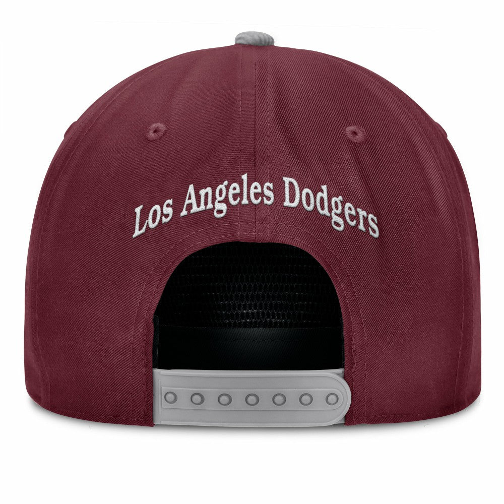 Los Angeles Dodgers Fanatics Front Office Snapback Hat - Wine Hats