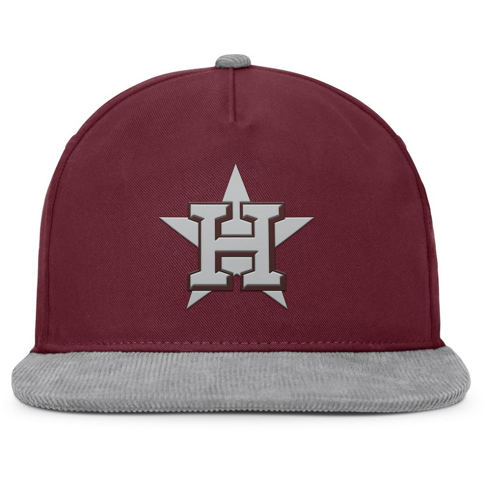 Houston Astros Fanatics Front Office Snapback Hat - Wine Hats