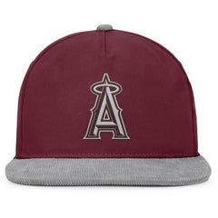 Los Angeles Angels Fanatics Front Office Snapback Hat - Wine Hats