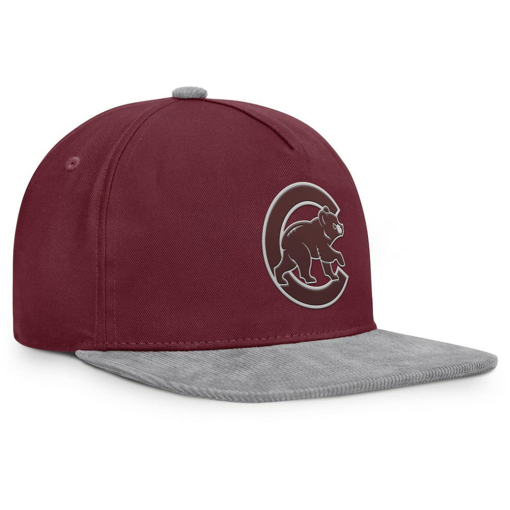 Chicago Cubs Fanatics Front Office Snapback Hat - Wine Hats