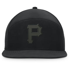 Pittsburgh Pirates Fanatics Horizon Snapback Hat - Black Hats
