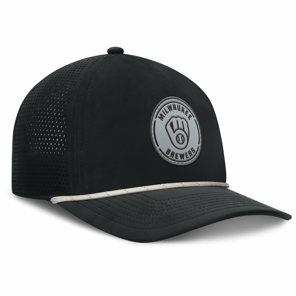 Milwaukee Brewers Fanatics Signature A-Frame Adjustable Hat - Black Hats