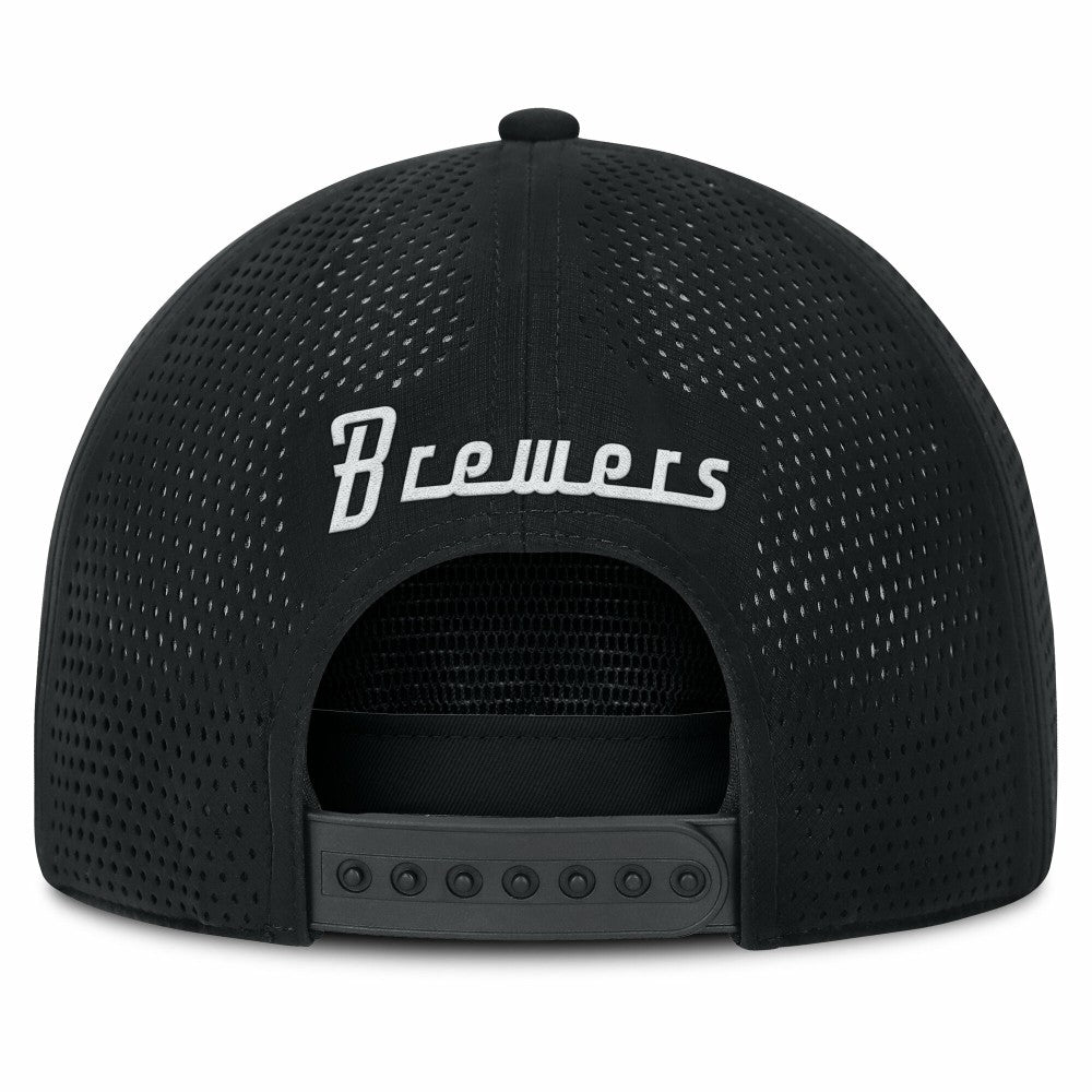 Milwaukee Brewers Fanatics Signature A-Frame Adjustable Hat - Black Hats