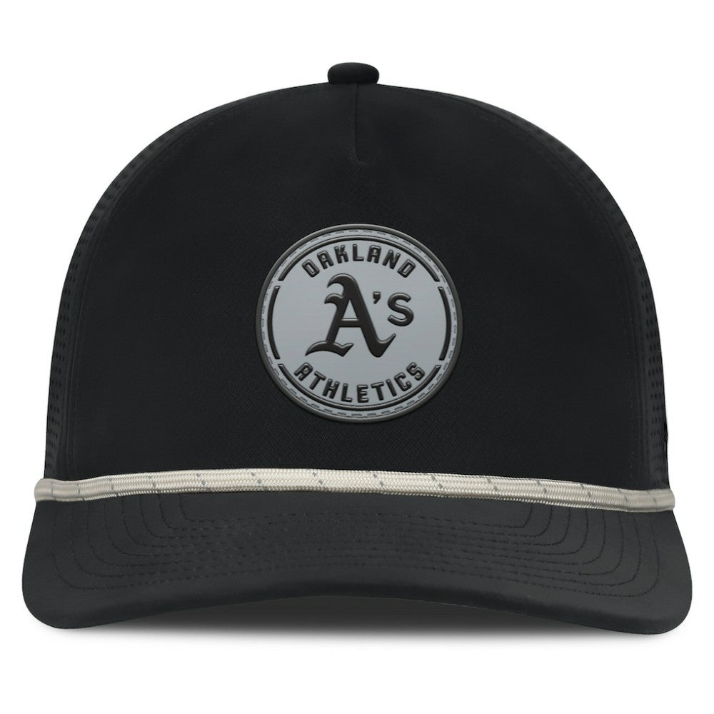 Oakland Athletics Fanatics Signature A-Frame Adjustable Hat - Black Hats