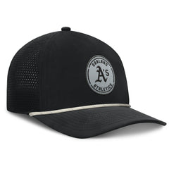 Oakland Athletics Fanatics Signature A-Frame Adjustable Hat - Black Hats