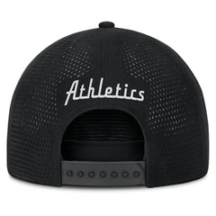 Oakland Athletics Fanatics Signature A-Frame Adjustable Hat - Black Hats