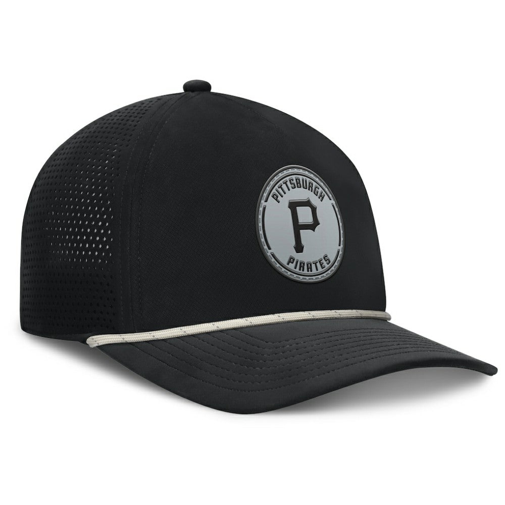 Pittsburgh Pirates Fanatics Signature A-Frame Adjustable Hat - Black Hats