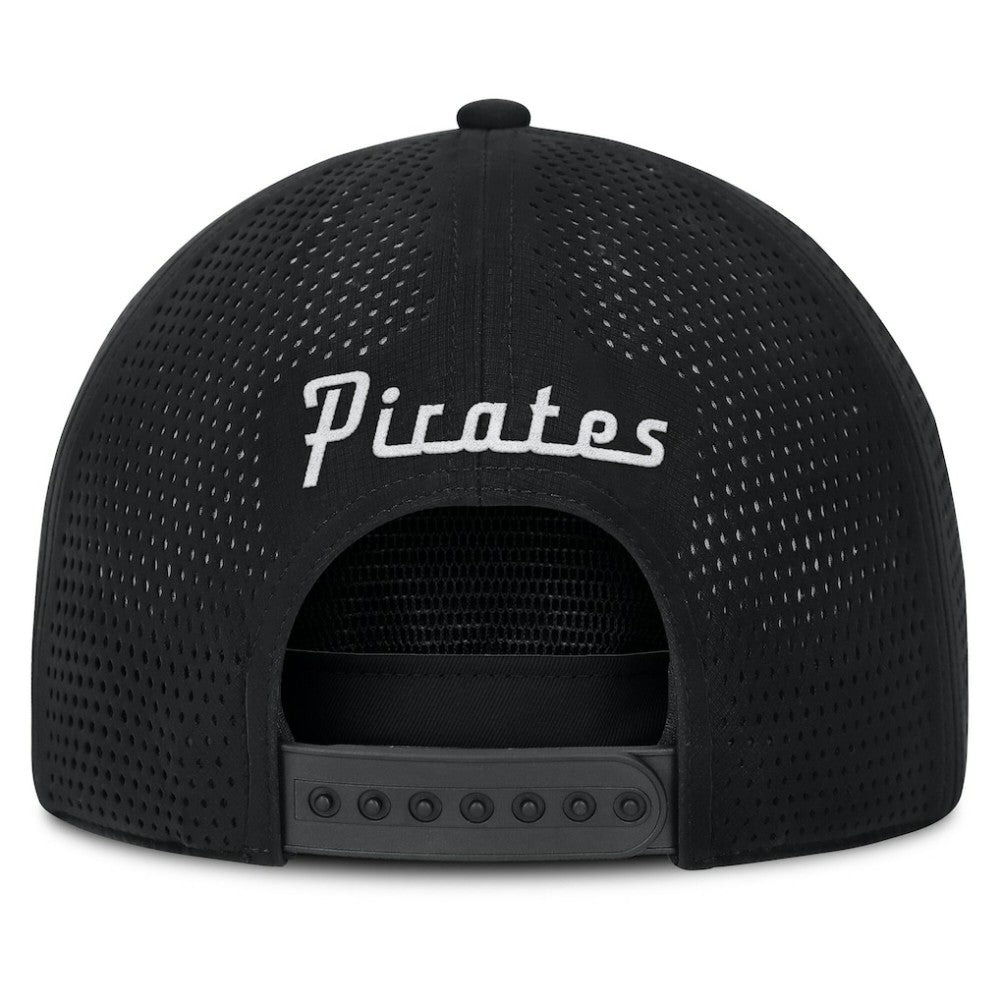 Pittsburgh Pirates Fanatics Signature A-Frame Adjustable Hat - Black Hats