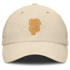 San Francisco Giants Fanatics Front Office Leather Patch Adjustable Hat - Cream Hats