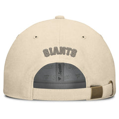 San Francisco Giants Fanatics Front Office Leather Patch Adjustable Hat - Cream Hats