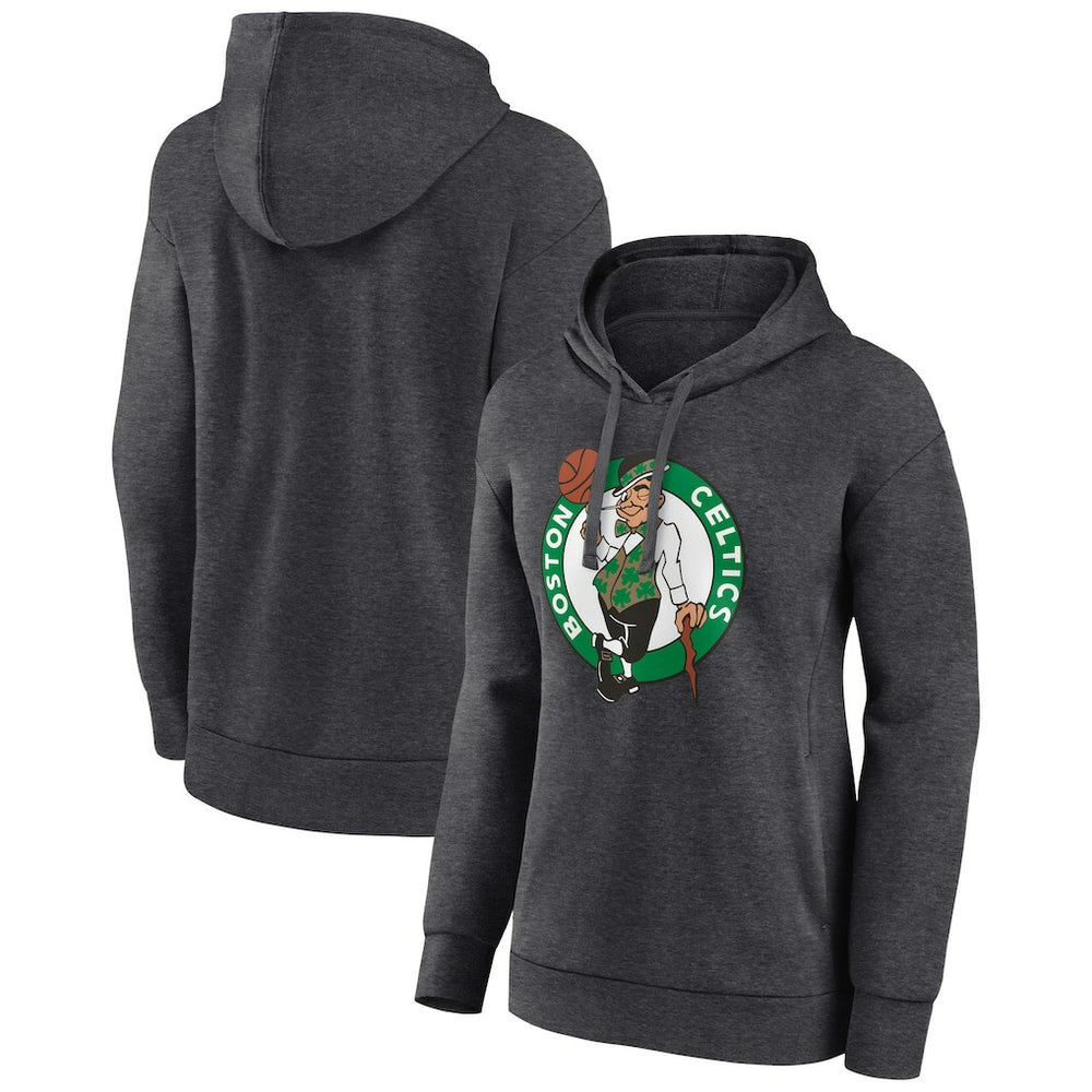 Boston Celtics Women's Primary Logo Pullover Hoodie Charcoal