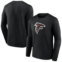 Atlanta Falcons Primary Logo Long Sleeve T-Shirt Black