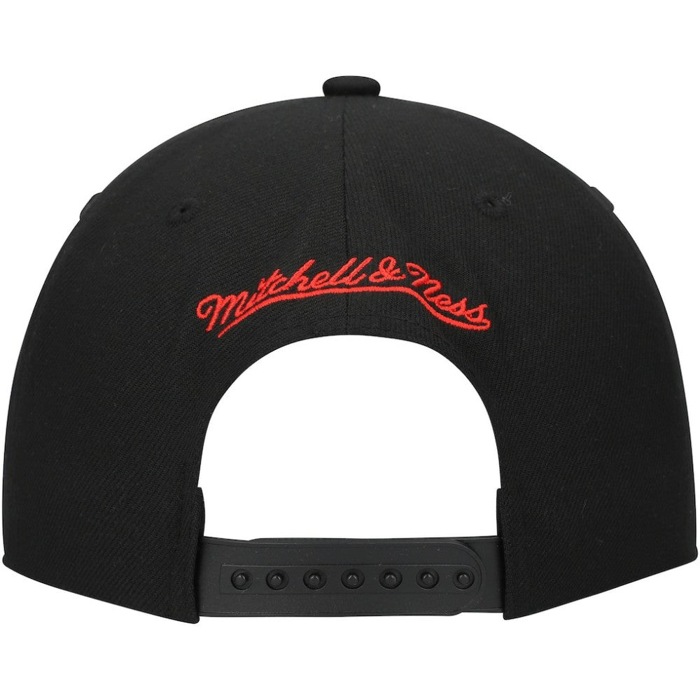 NHL Washington Capitals Mitchell & Ness Core Team Script 2.0 Snapback Hat - Black