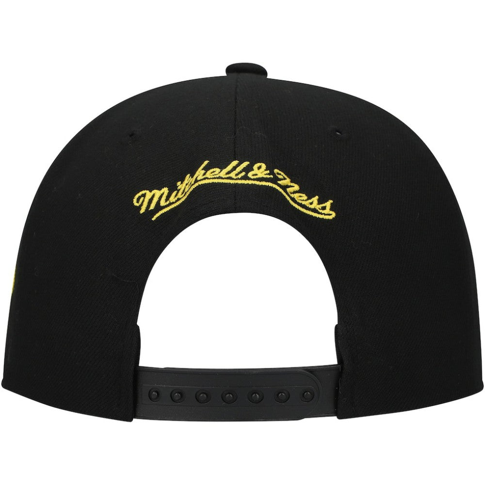 NHL Boston Bruins Mitchell & Ness Core Team Script 2.0 Snapback Hat - Black