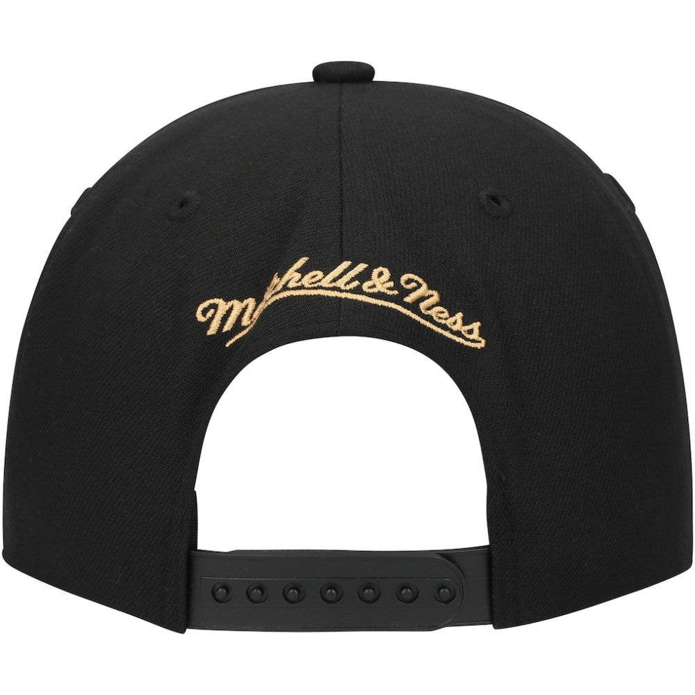 NHL Florida Panthers Mitchell & Ness Core Team Script 2.0 Snapback Hat - Black