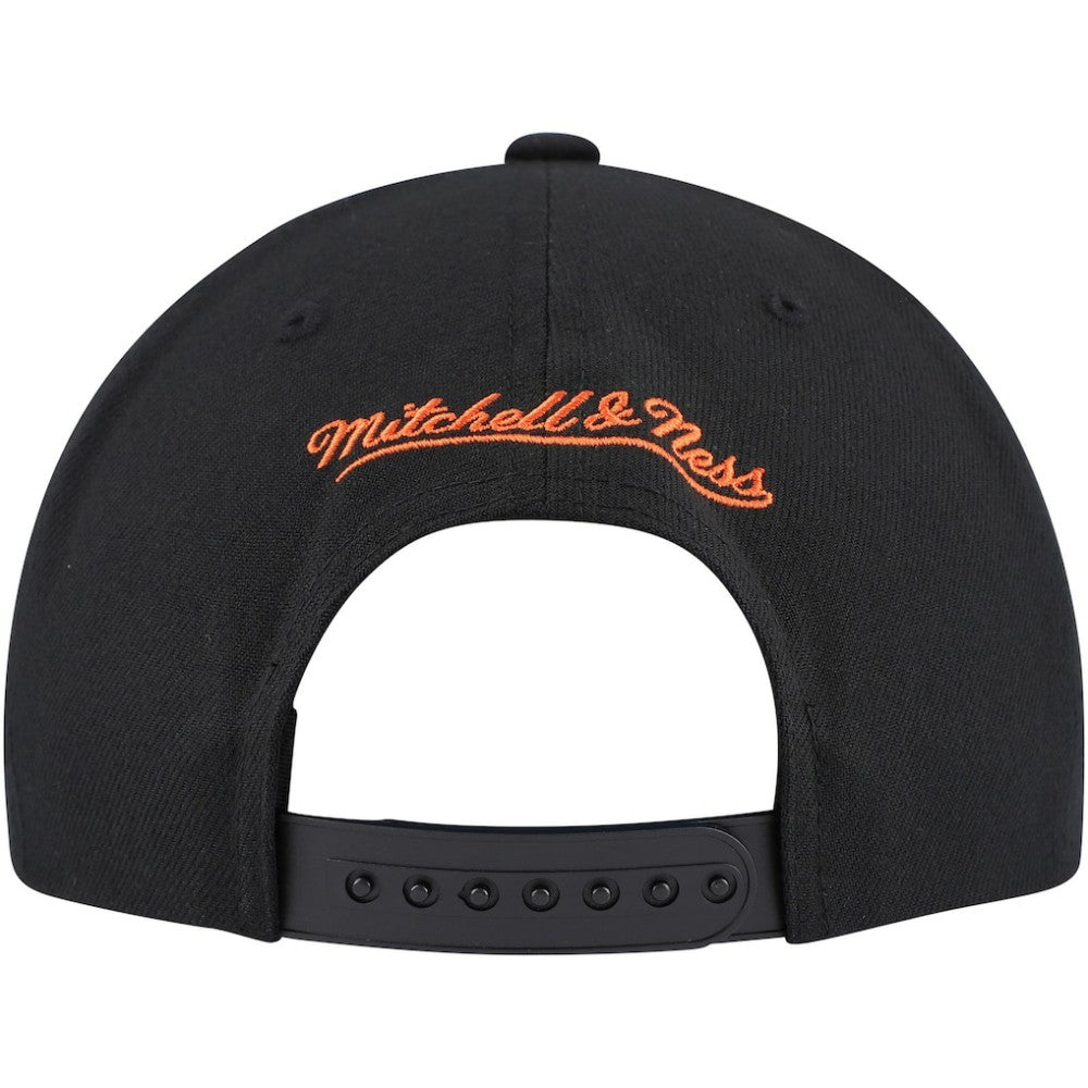 NHL Edmonton Oilers Mitchell & Ness Core Team Script 2.0 Snapback Hat - Black