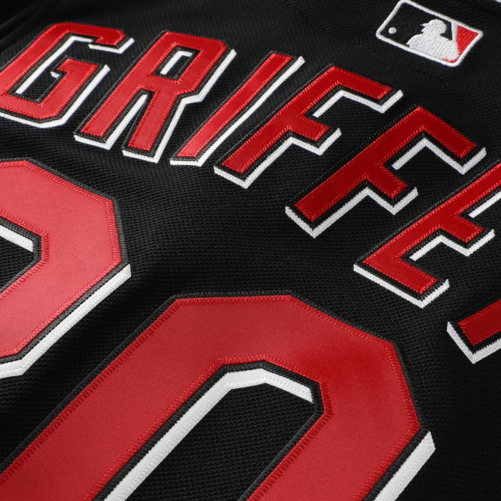Ken Griffey Jr. Cincinnati Reds Mitchell & Ness Cooperstown Collection Authentic Mesh Batting Practice Jersey - Black Jerseys