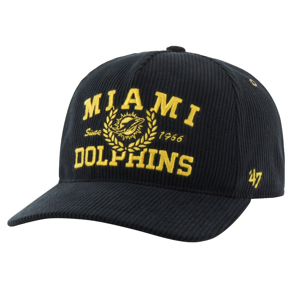 Miami Dolphins '47 Letterman Hitch Adjustable Hat Black