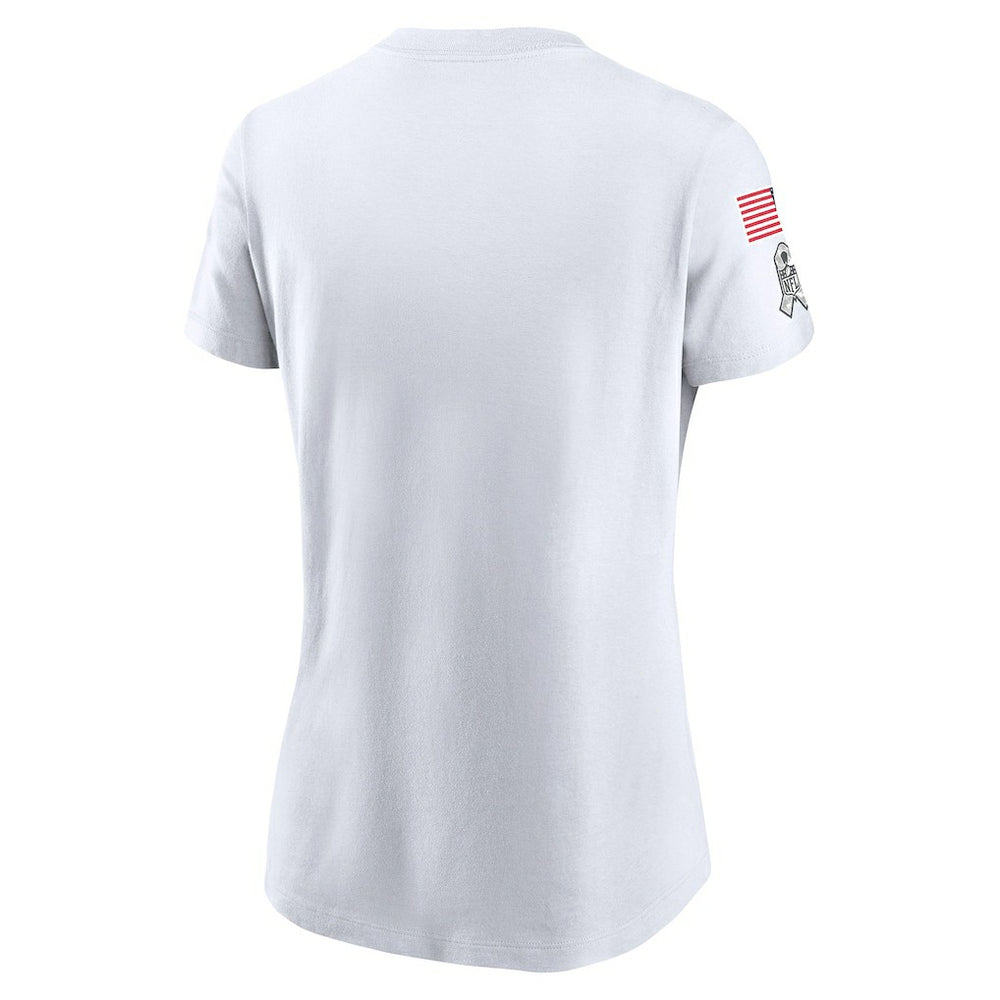 Las Vegas Raiders Women's 2024 Salute To Service Legend Performance T-Shirt White