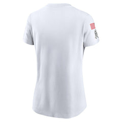 Las Vegas Raiders Women's 2024 Salute To Service Legend Performance T-Shirt White