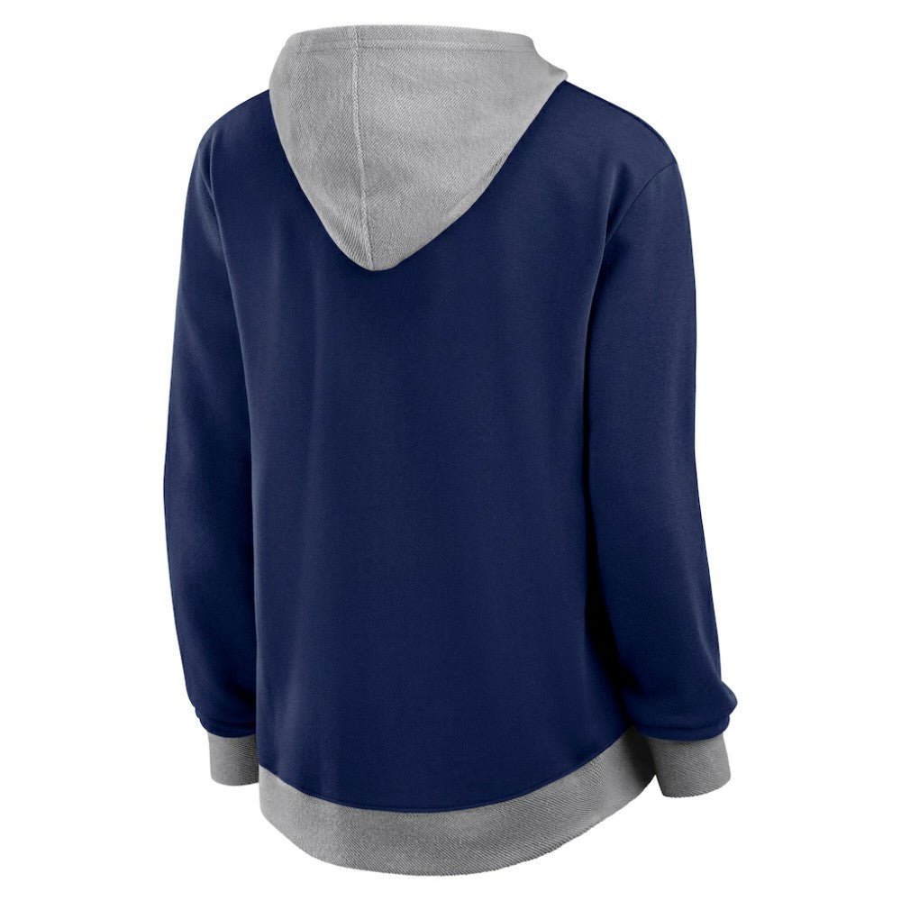 Milwaukee Brewers Fanatics Women's Hit It French Terry Full-Zip Hoodie - Navy Hoodies
