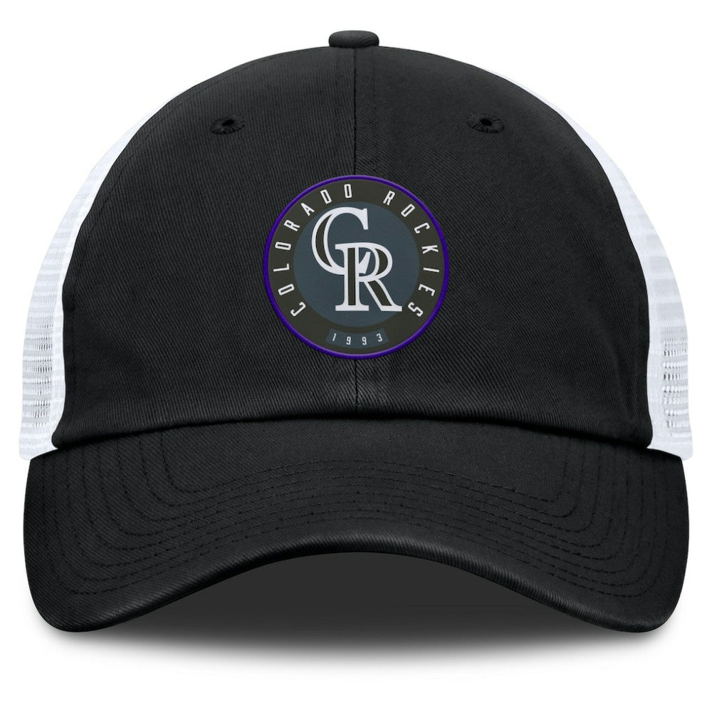 Colorado Rockies Fanatics Averies Adjustable Hat - Black/White Hats