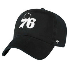Philadelphia 76ers '47 Core Logo Clean Up Adjustable Hat Black