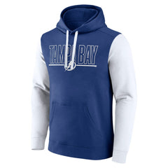 NHL Tampa Bay Lightning Logo Athletic Deliver Fleece Pullover Hoodie - Blue