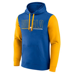 NHL Buffalo Sabres Logo Athletic Deliver Fleece Pullover Hoodie - Royal
