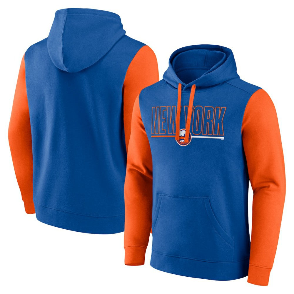 NHL New York Islanders Logo Athletic Deliver Fleece Pullover Hoodie - Royal