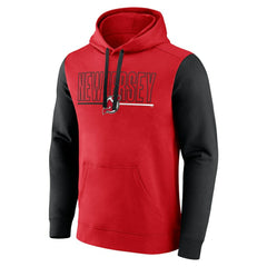 NHL New Jersey Devils Logo Athletic Deliver Fleece Pullover Hoodie - Red