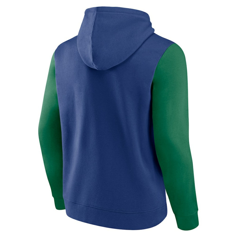 NHL Vancouver Canucks Logo Athletic Deliver Fleece Pullover Hoodie - Blue