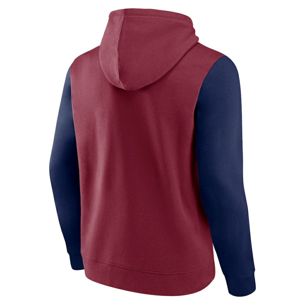NHL Colorado Avalanche Logo Athletic Deliver Fleece Pullover Hoodie - Burgundy