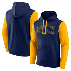 NHL Nashville Predators Logo Athletic Deliver Fleece Pullover Hoodie - Navy