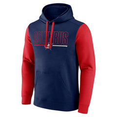 NHL Columbus Blue Jackets Logo Athletic Deliver Fleece Pullover Hoodie - Navy