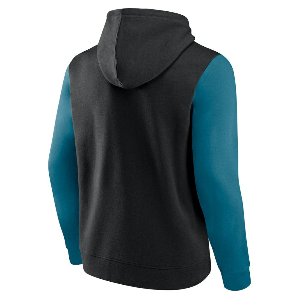 NHL San Jose Sharks Logo Athletic Deliver Fleece Pullover Hoodie - Black