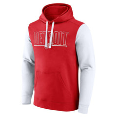 NHL Detroit Red Wings Logo Athletic Deliver Fleece Pullover Hoodie - Red