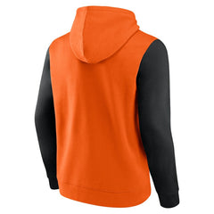 NHL Philadelphia Flyers Logo Athletic Deliver Fleece Pullover Hoodie - Orange