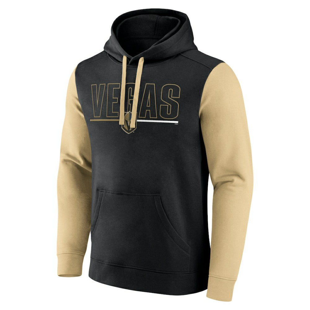 NHL Vegas Golden Knights Logo Athletic Deliver Fleece Pullover Hoodie - Black