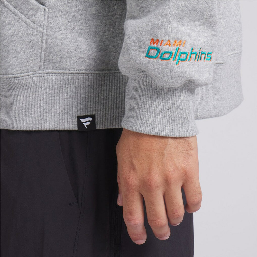 Miami Dolphins Legacy Fleece Pullover Hoodie Heather Gray